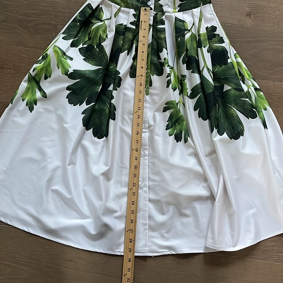 Reckless Ericka Flutter Sleeve Clover Collar Maxi Garden Dress sz medium - Picture 9 of 12